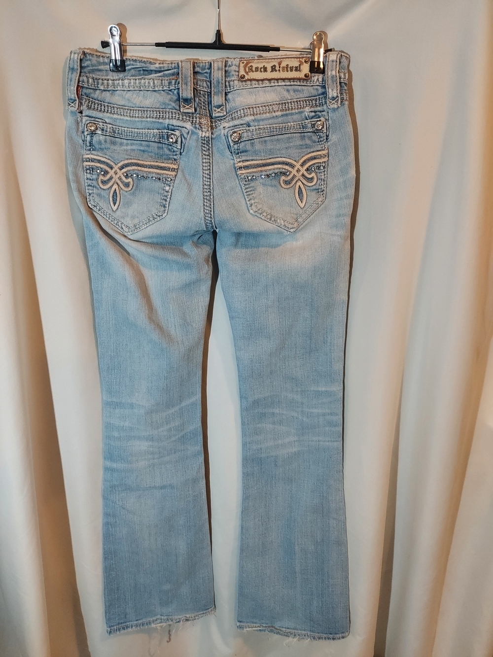 Rock Revival Cameron Low Rise Embellished Bootcut Jeans - 28